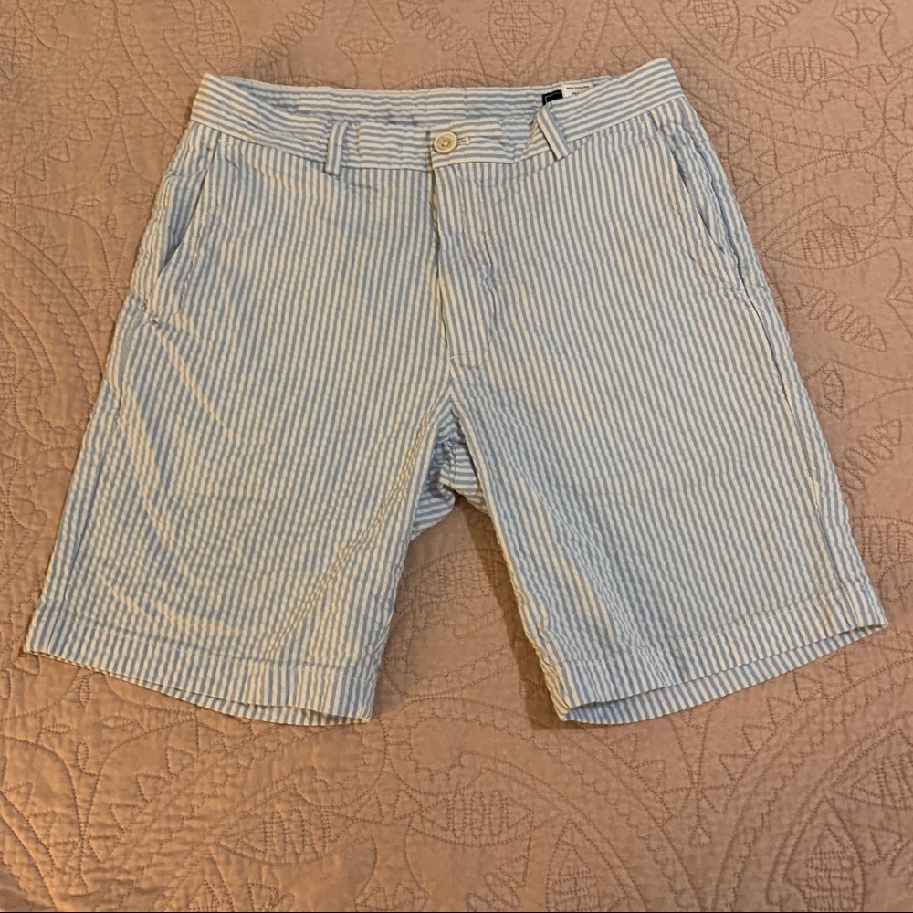 Vineyard Vines | Light Blue Seersucker Shorts